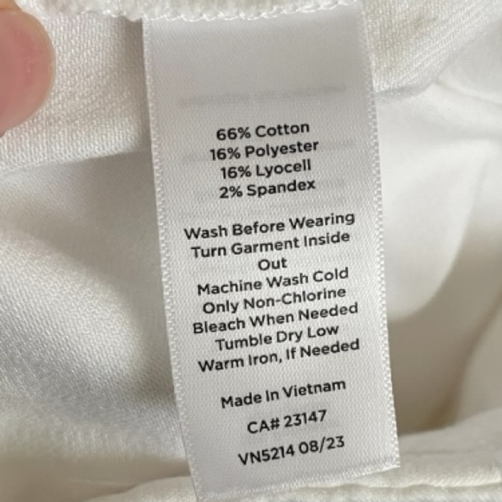 Talbots Sailor Jeans women’s size 12 white nautical contemporary denim coastal - Picture 8 of 9
